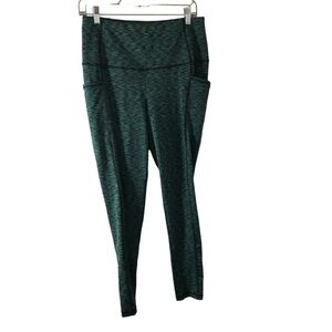 Chico’s by Zenergydark green and black athleisure workout leggings 8/10 R